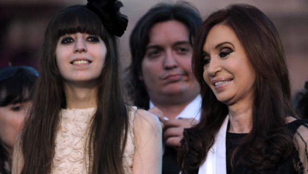 Cristina, Florencia y Máximo Kirchner