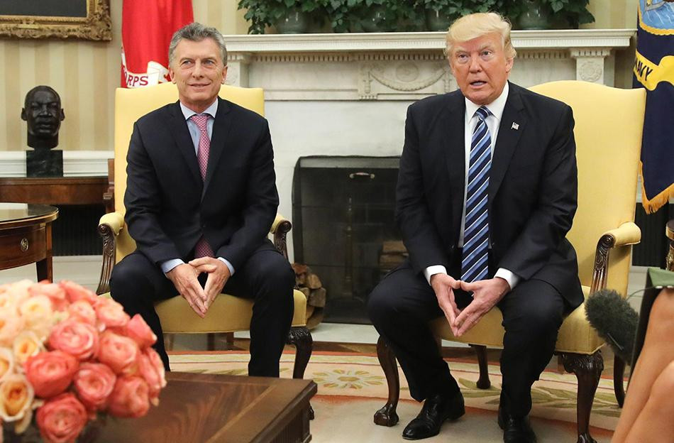 Macri y Trump en la Casa Blanca (Reuters) 