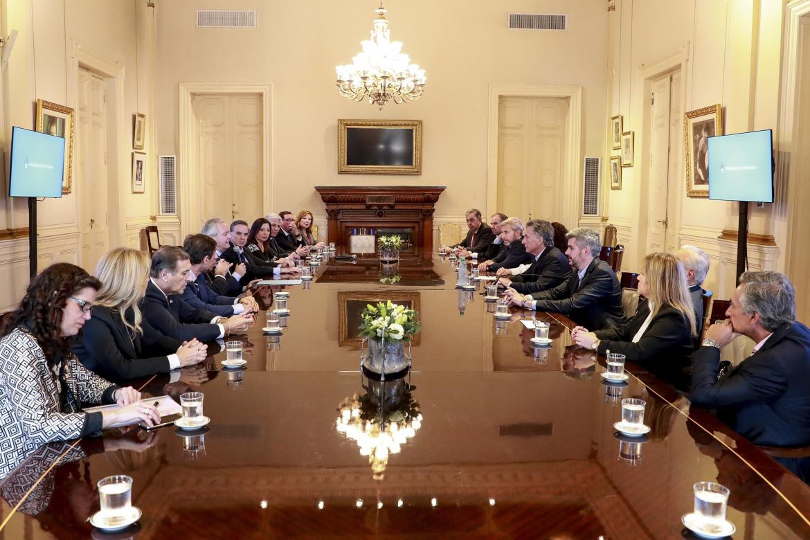 Reunión senadores - Casa Rosada