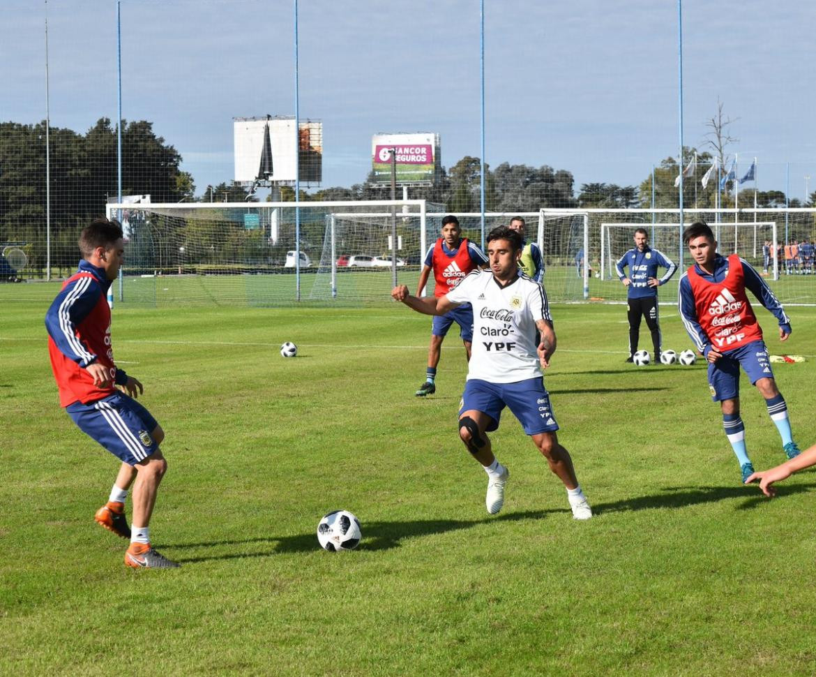Entrenamiento de la Selección en Ezeiza, Kun Aguero, Twitter Selección Argentina