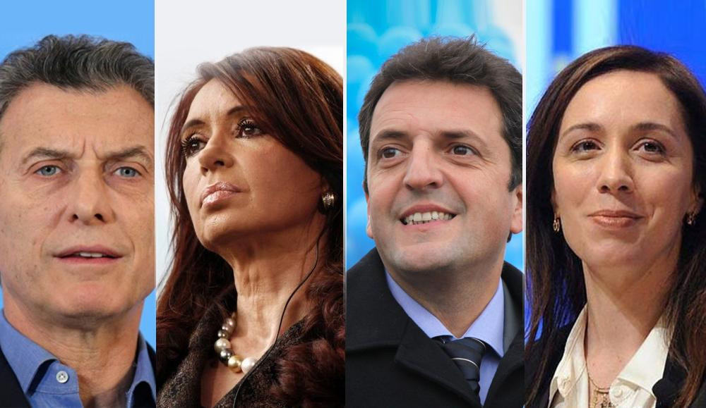 Macri - Cristina - Massa - Vidal - Política