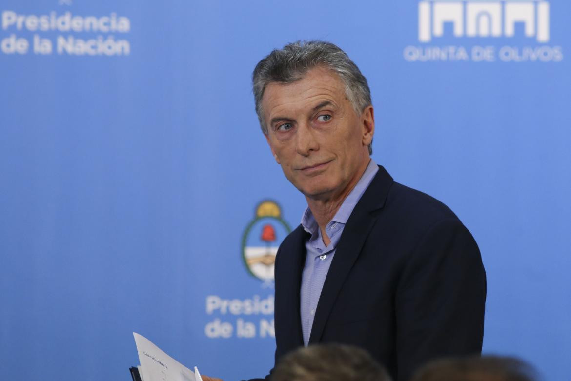 Mauricio Macri - conferencia de prensa en Olivos, Agencia NA