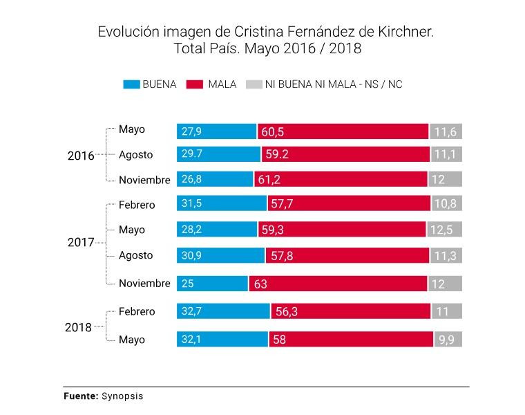 Encuesta Synopsis, Imagen de Cristina Kirchner