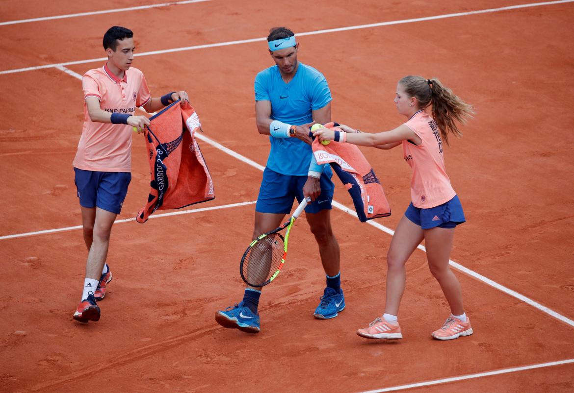 Rafael Nadal vs. Diego Schwartzman, Roland Garros, tenis, lluvia, Reuters
