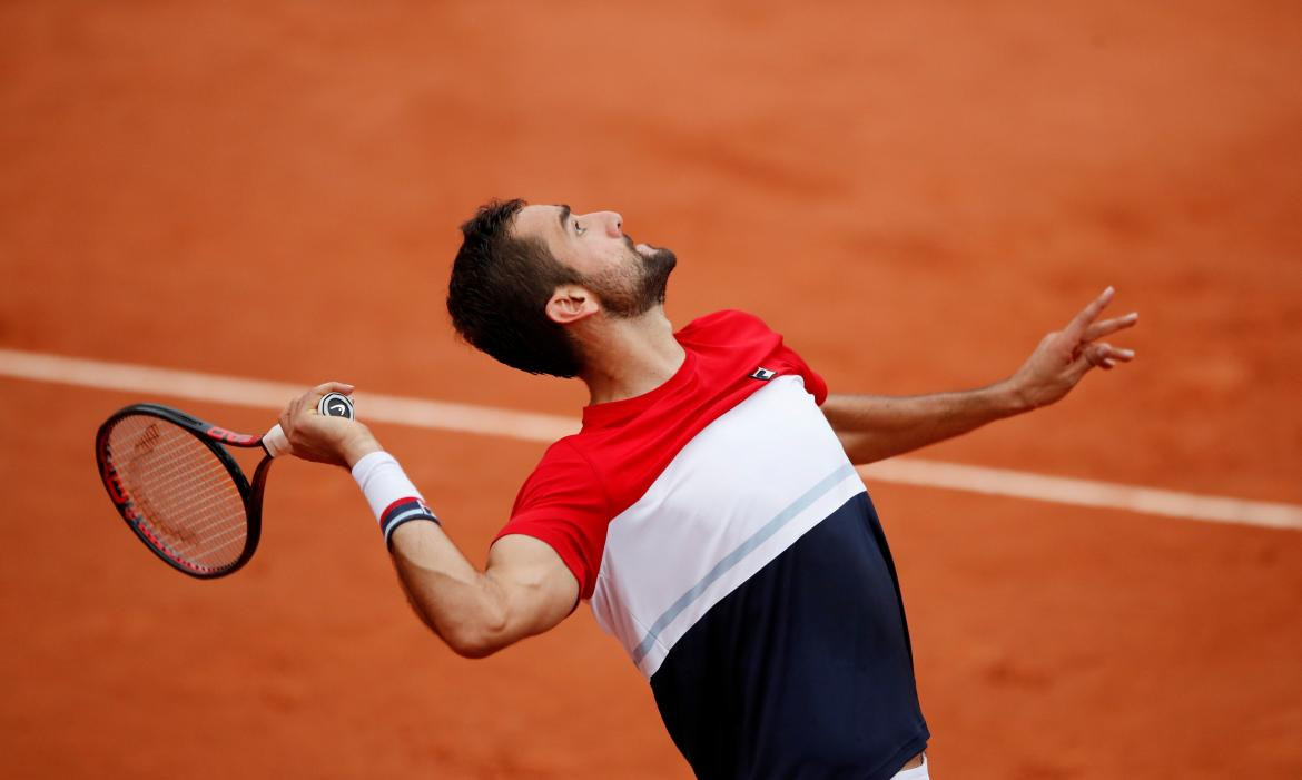 Juan Martín Del Potro vs. Marin Cilic, Roland Garros, tenis, Reuters
