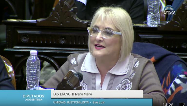 Diputada Ivana Bianchi - Debate por el aborto