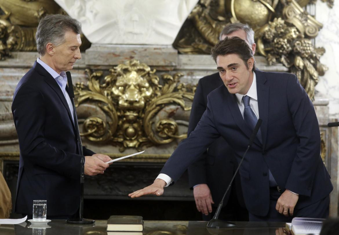 Mauricio Macri y Javier Iguacel - NA - jURAMENTO