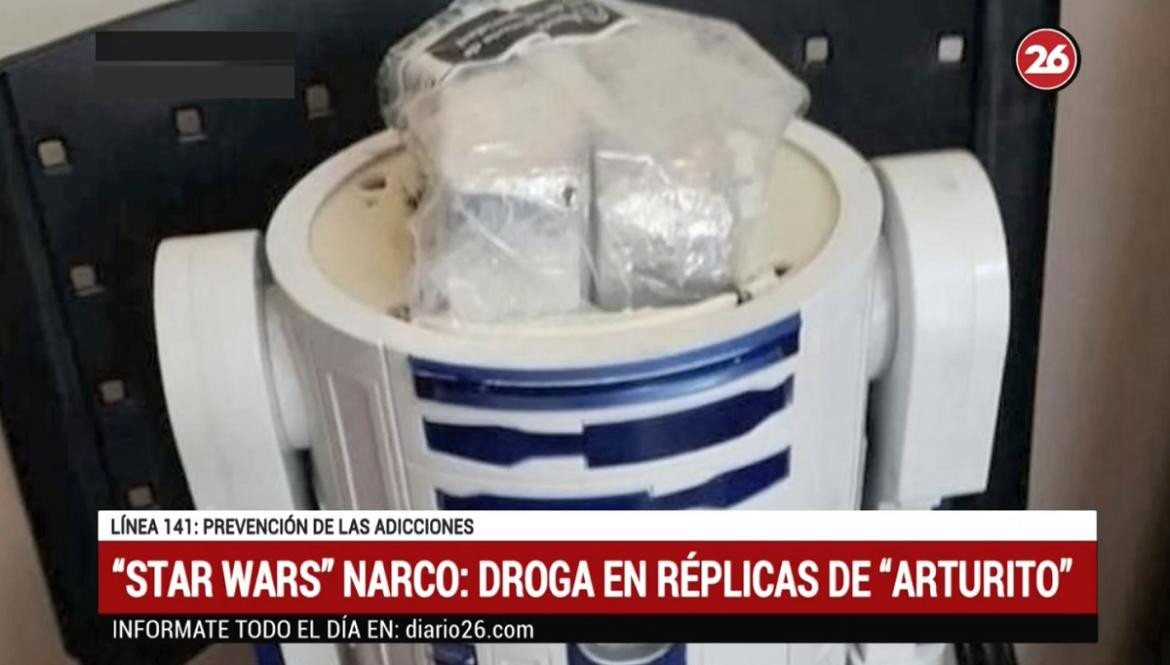 Star Wars narco: secuestran drogas en 