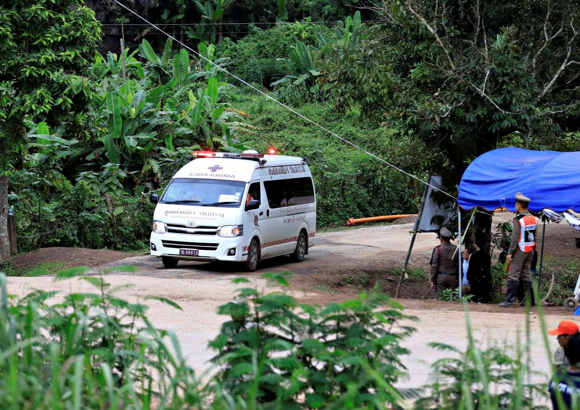 Rescate de niños atrapados en cueva de Tailandia (Reuters)
