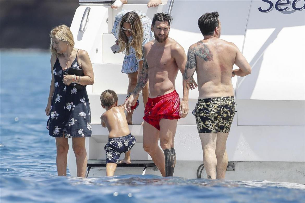 Vacaciones de Messi en Ibiza 