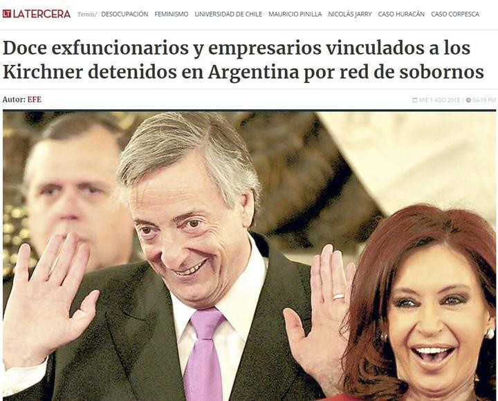 Diario de Chile sobre megacausa de coimas