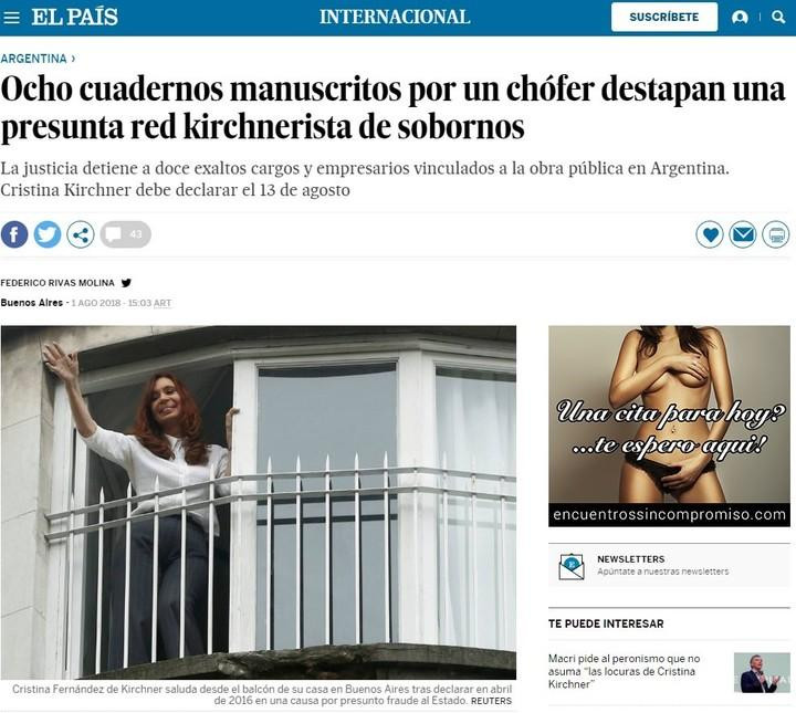 Diario de Uruguay sobre megacausa de coimas