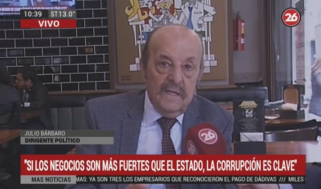 Julio Bárbaro en Mañanas Informadas (Canal 26)