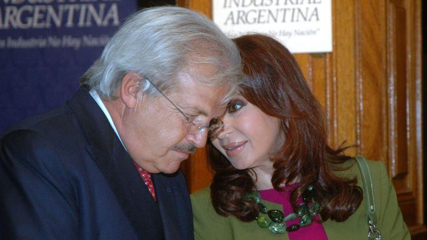 Luis Betnaza y Cristina de Kirchner