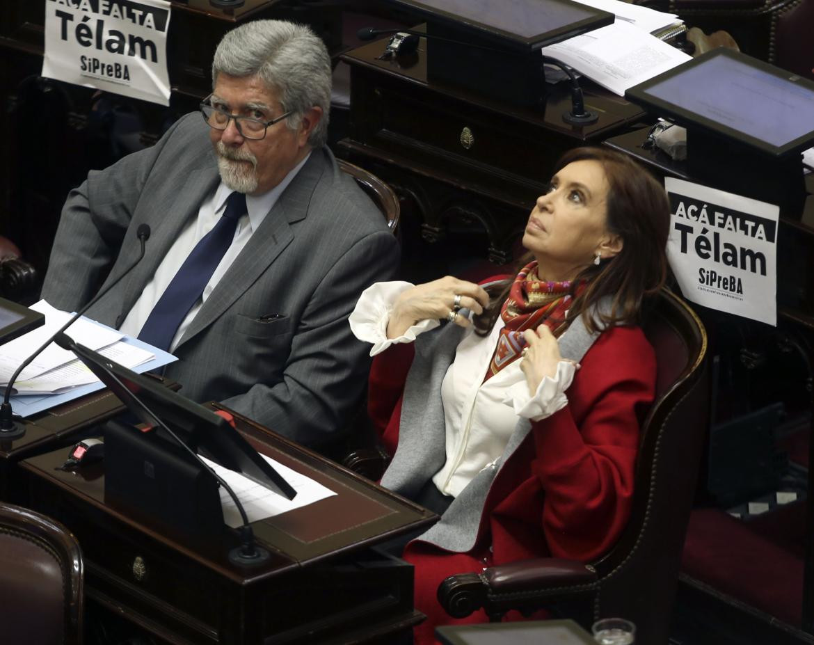 Cristina Kirchner en el Senado (NA)
