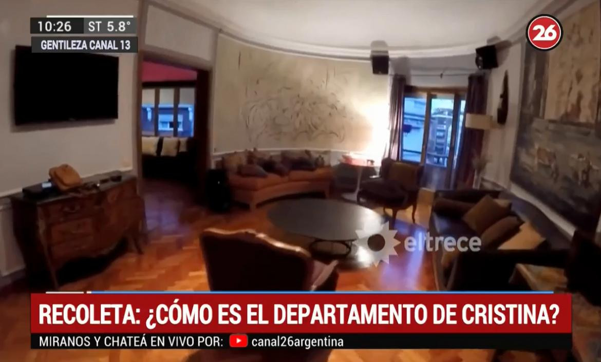 Departamento de Cristina Kirchner - Informe Canal 13