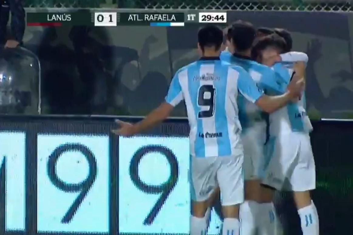 Copa Argentina - Lanús vs. Atlético Rafaela, captura de pantalla