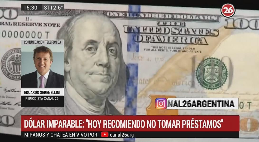 Eduardo Serenelli por dólar - CANAL 26