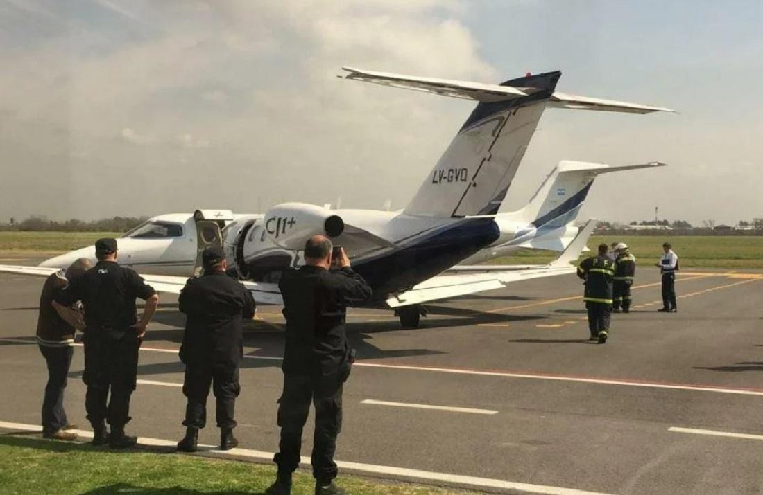 Chocaron dos aviones en el Aeropuerto Internacional de San Fernando