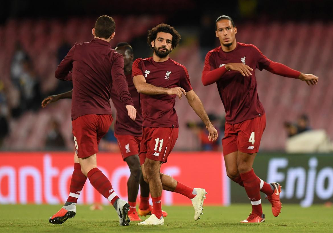 Champios League en imágenes, Salah y Virgil van Dijk, Liverpool, Reuters