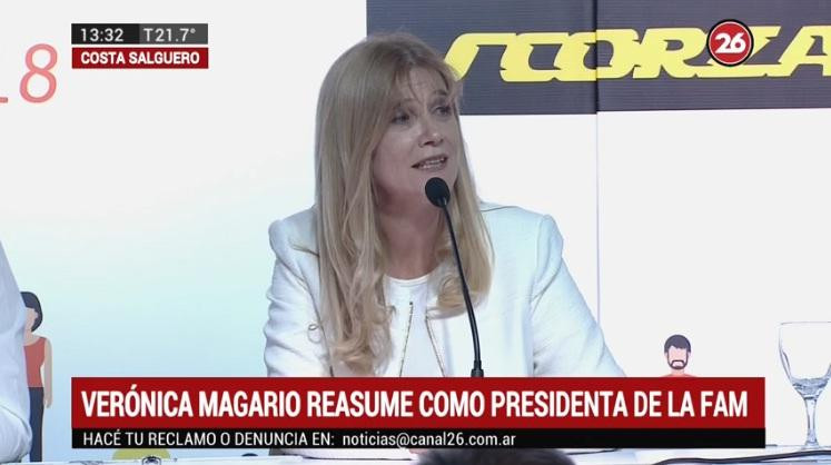 Verónica Magario reasume como presidenta en la FAM