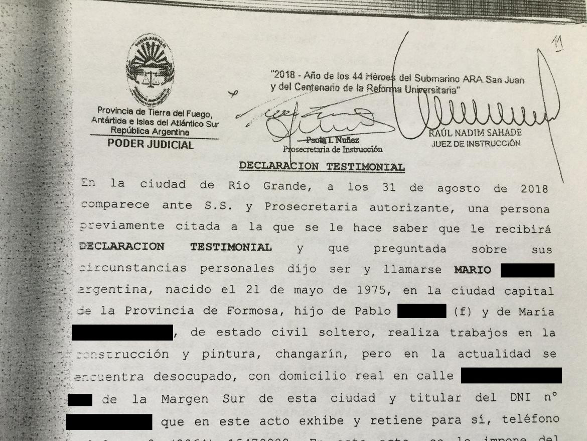 Gustavo Melella - intendente denunciado