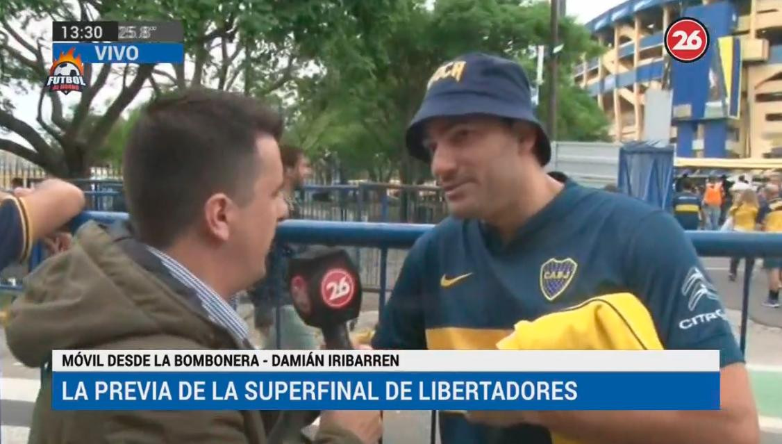Los hinchas de Boca calientan el clima de la Superfinal, Copa Libertadores, Canal 26