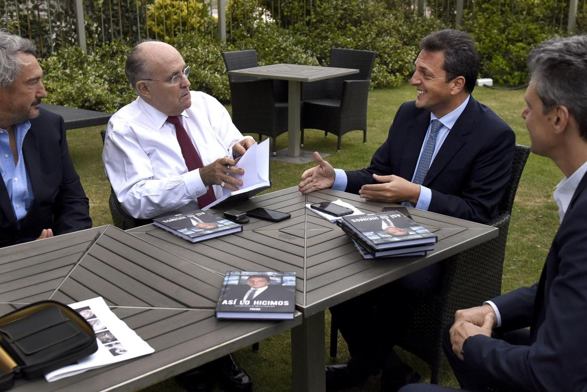 Sergio Massa se reunió con Rudolph Giuliani
