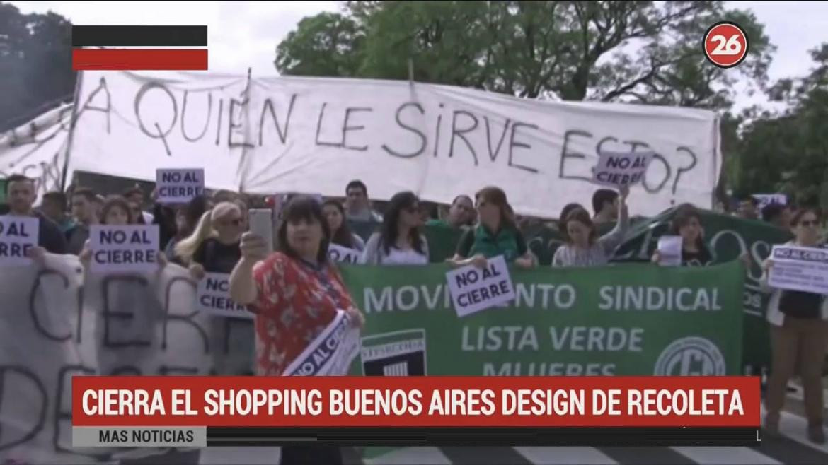 Protesta de Trabajadores de Shopping Buenos Aires Design