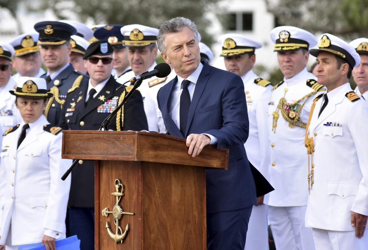 Mauricio Macri en Aniversario del naufragio del ARA San Juan, NA