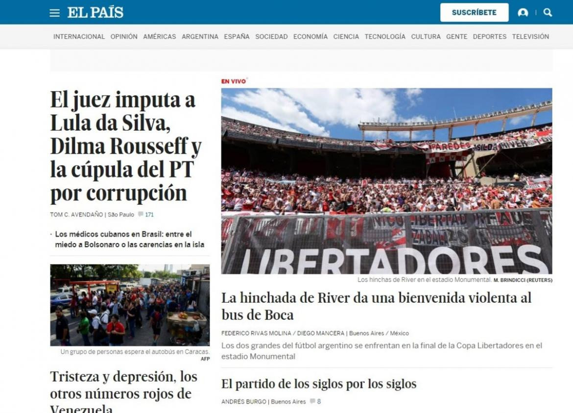 Medios del mundo hablan de la Superfinal de Libertadores, River vs. Boca