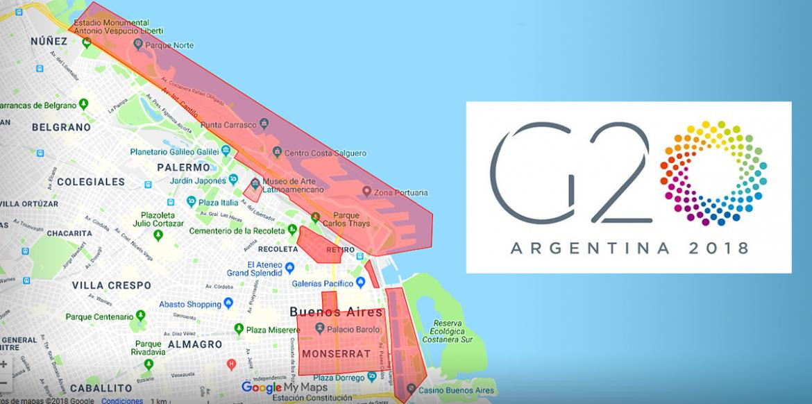 Caos en Buenos Aires: todos los cortes de calles por el G20