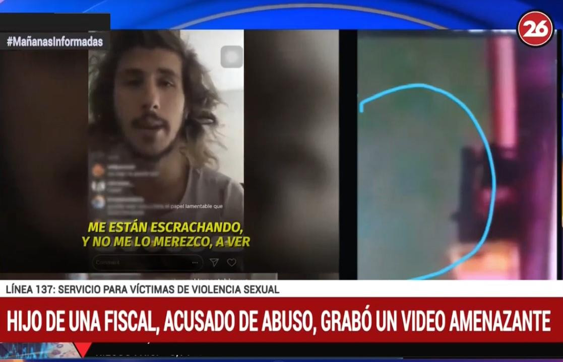 Rodrigo Eguillor, hijo de fiscal acusado de abuso sexual (Canal 26)