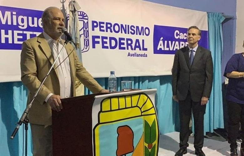 Cacho Álvarez lanza candidatura con Pichetto - Avellaneda