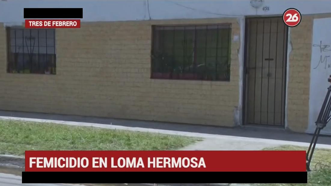 Femicidio en Loma Hermosa - Móvil Canal 26