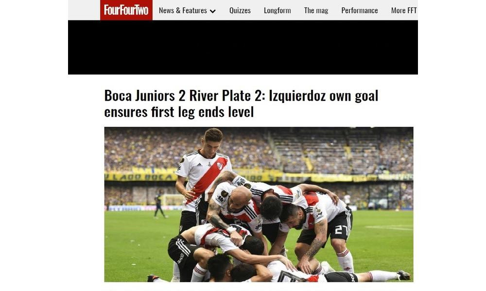 Copa Libertadores, River campeón: así lo vieron los medios del Mundo, FourFourTwo