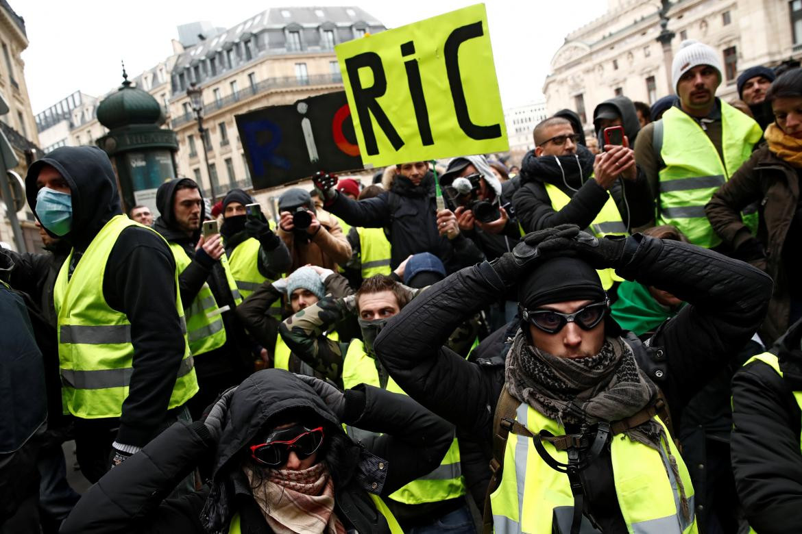 Protesta de Chalecos Amarillos en Paris (Reuters)