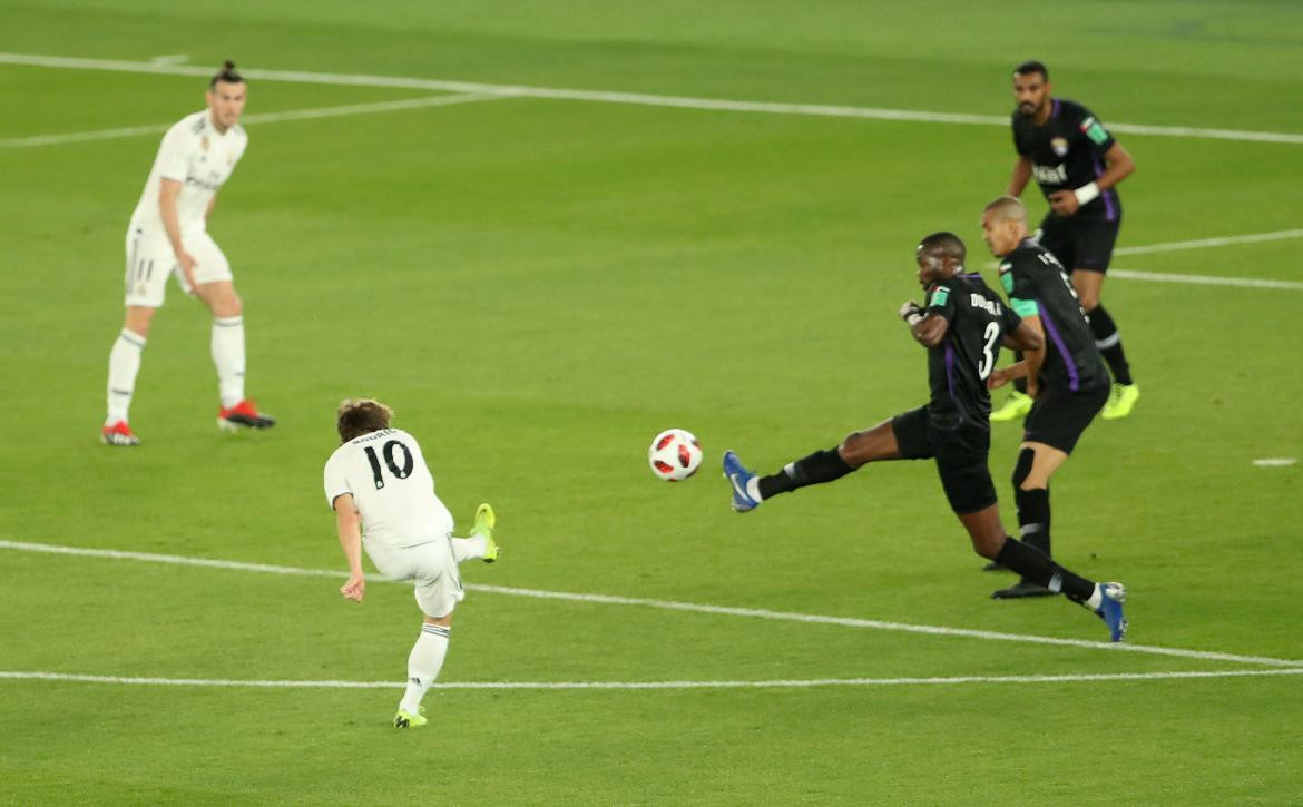 Gol de Modric para el Real Madrid contra el Al Ain (Reuters)