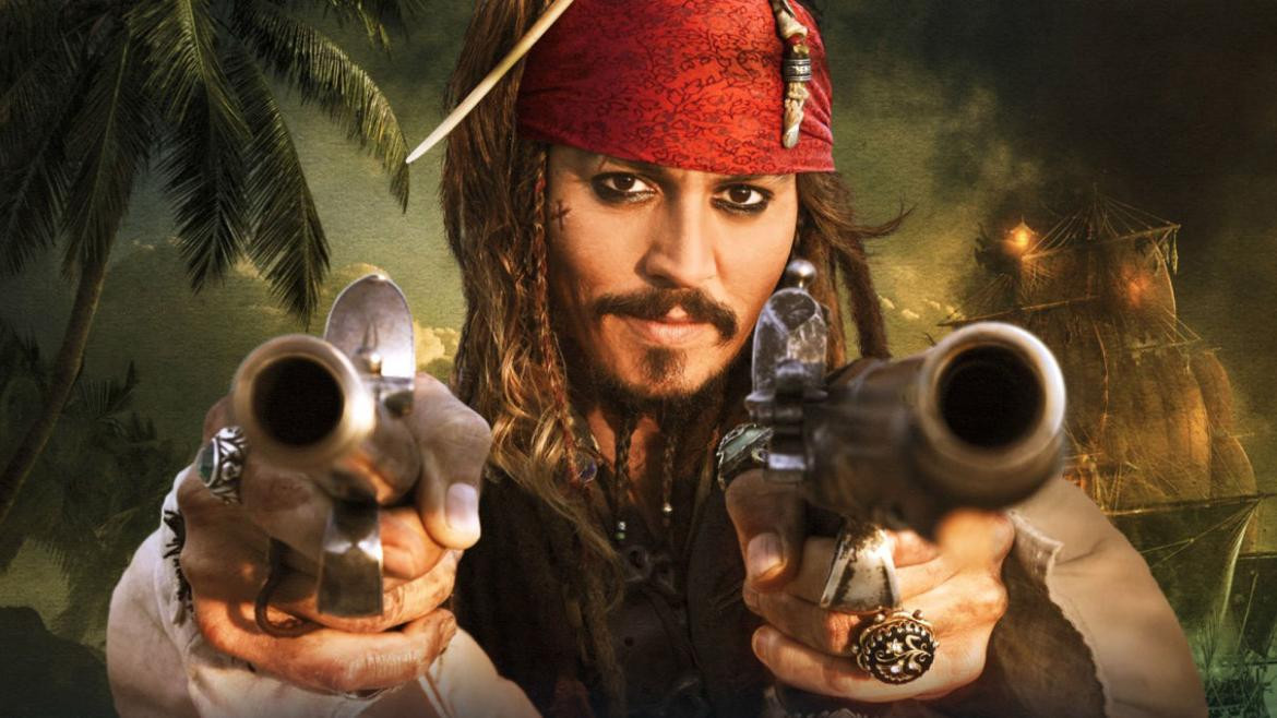 Johnny Depp en Piratas del Caribe