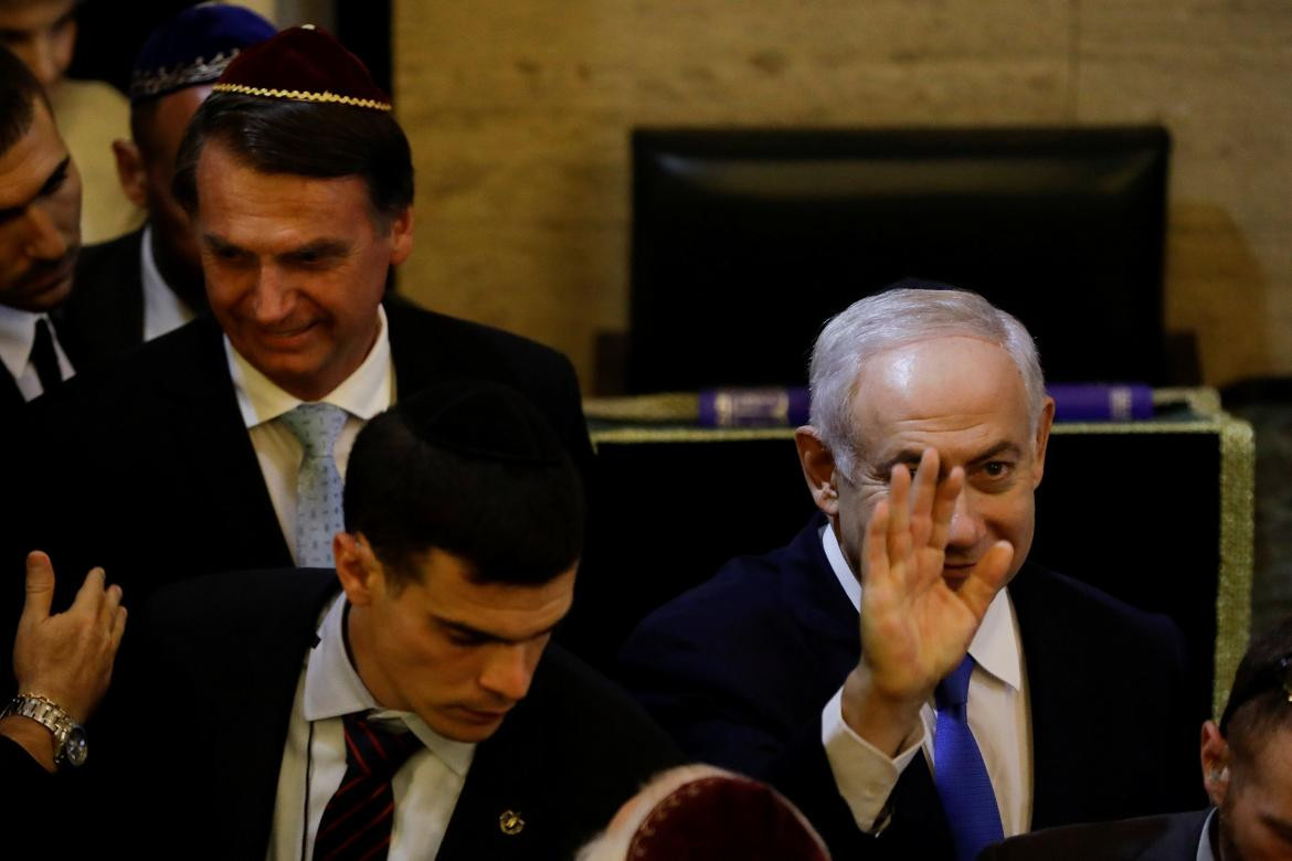 Netanyahu y Bolsonaro - Visita a Brasil Foto Reuters