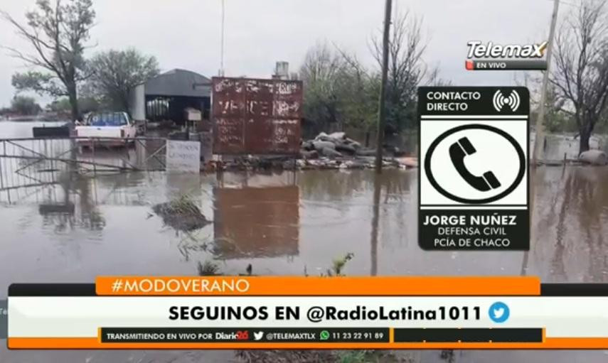 Jorge Nuñez, defensa civil de Chaco por Inundaciones (Radio Latina)