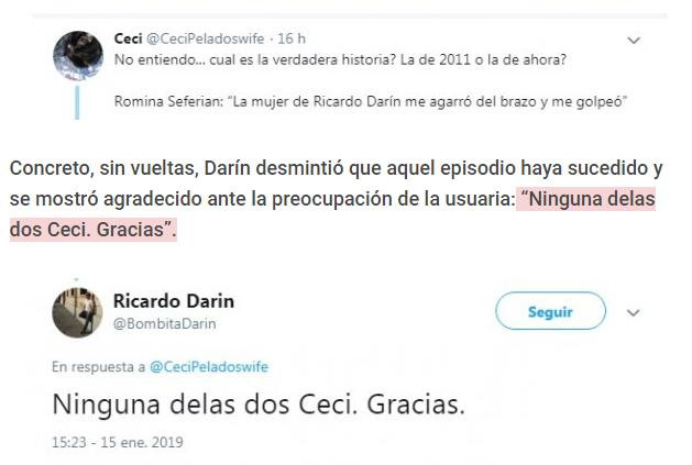 Respuesta Ricardo Darín tras acusaciones de acoso - Twitter