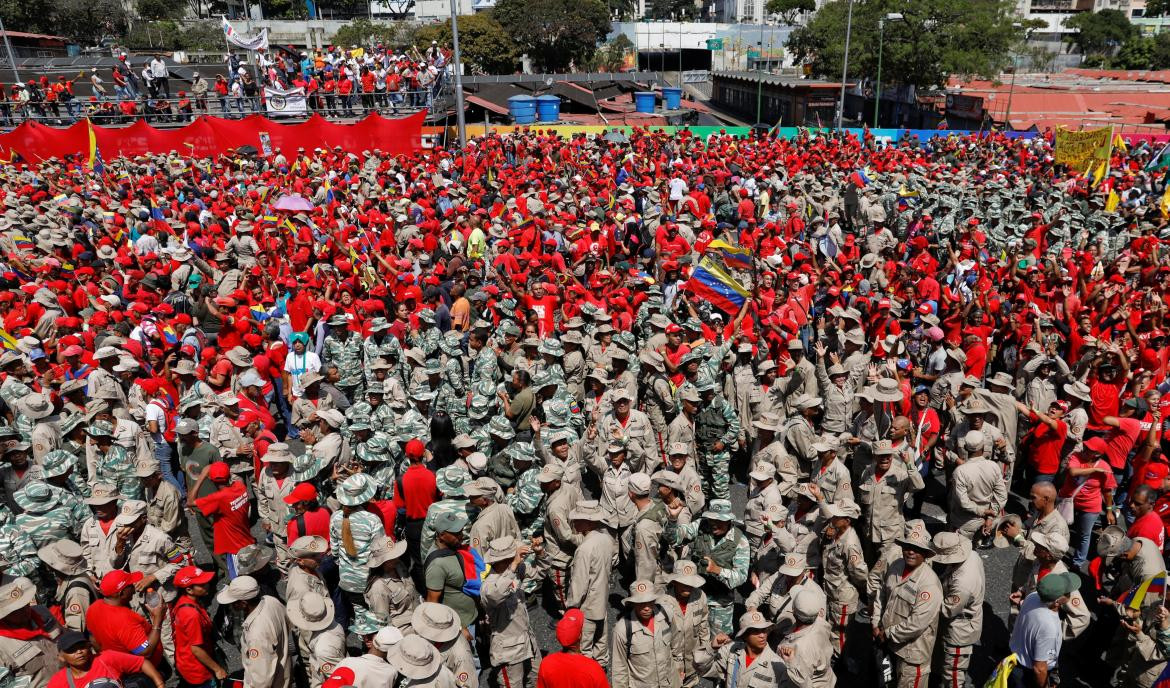 Marcha a favor de Maduro en Venezuela (Reuters)