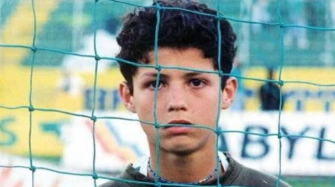 Cristiano Ronaldo cuando era niño