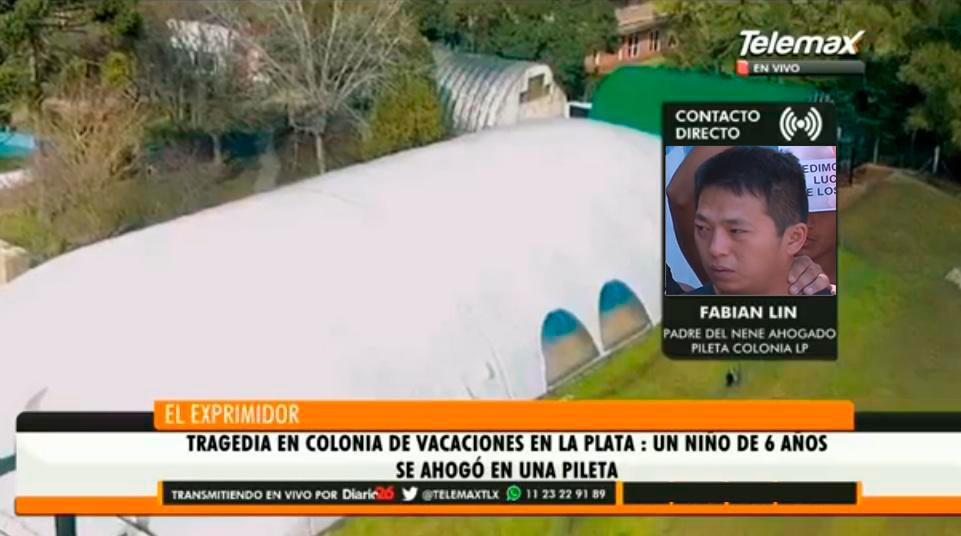 Fabián Lin, padre de niño ahogado en pileta de colonia de vacaciones (Radio Latina)