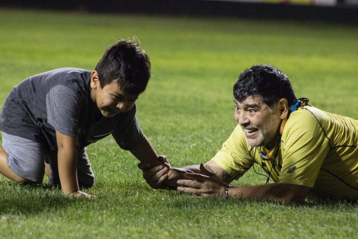 Maradona y Dieguito Fernando