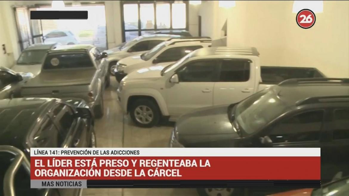 Cayó banda narco que operaba en el Sur y Chile: el líder daba órdenes desde la cárcel (Canal 26)