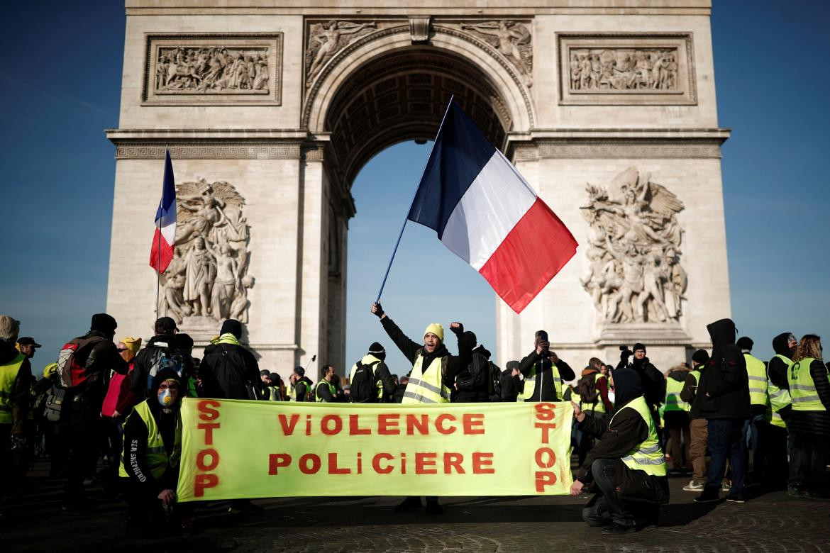 Chalecos amarillos - protestas en París Reuters