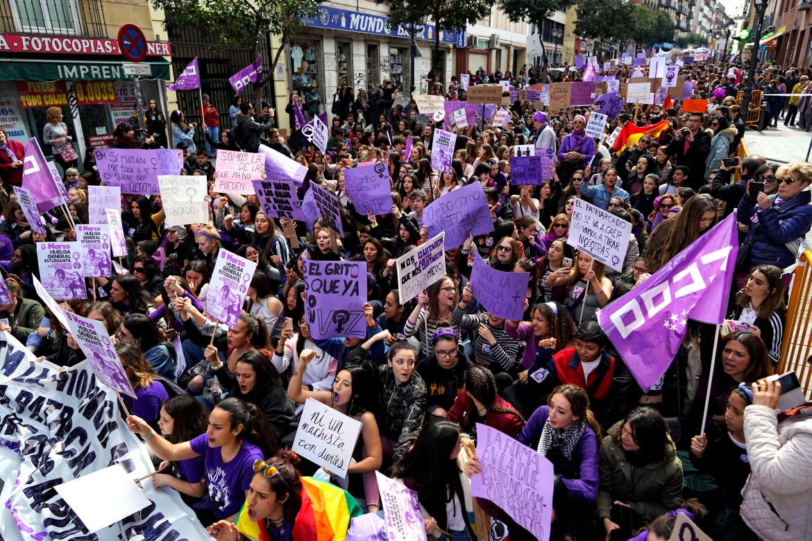 Marcha en España por el Día Internacional de la Mujer (Reuters)