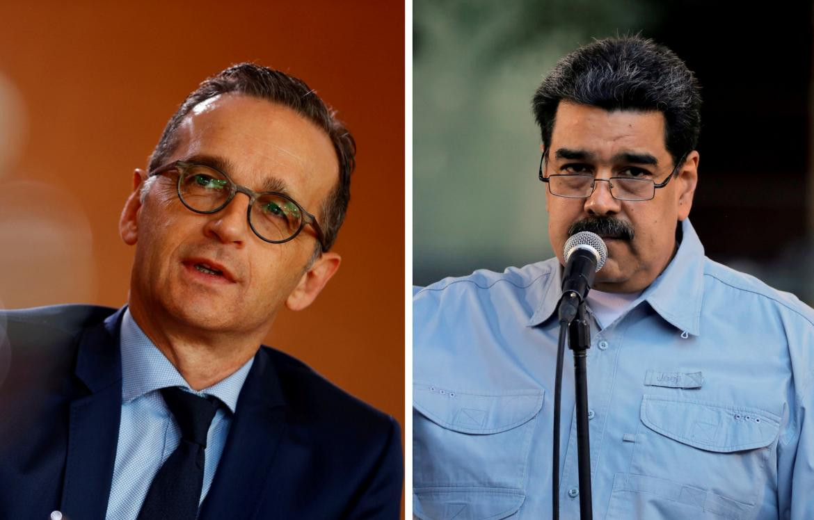 Crisis en Venezuela - canciller alemán y Maduro 